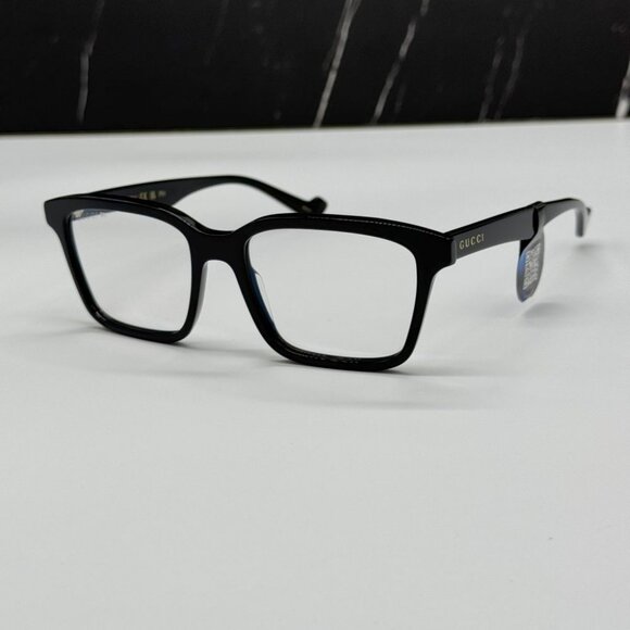 NEW GUCCI GG0964S 001 EYEGLASSES MEN BLACK SQUARE EYEWEAR - Picture 2 of 10